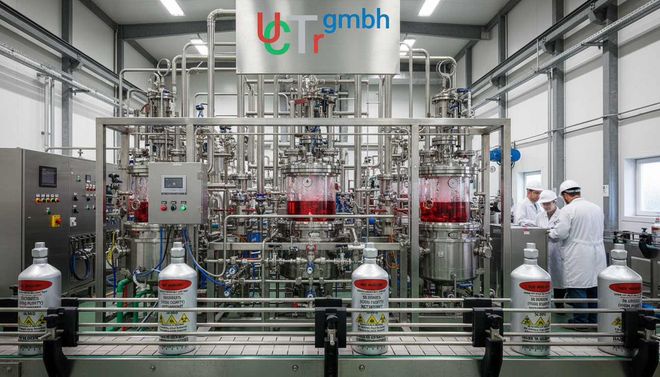 UCTR laboratory technician performing chemical purity analysis